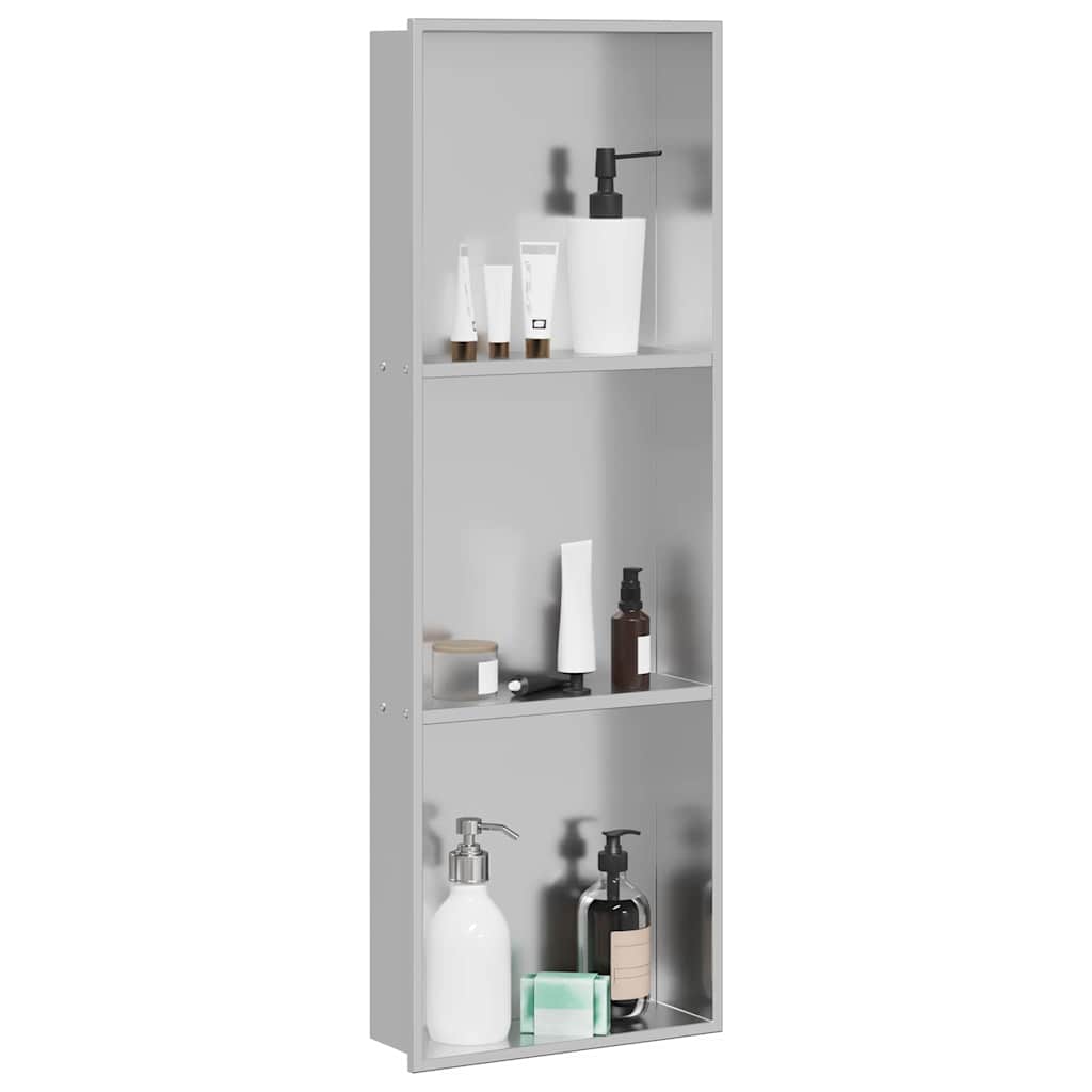 Douche Niche Zilver 90 x 30 x 9,5 cm Roestvrij staal