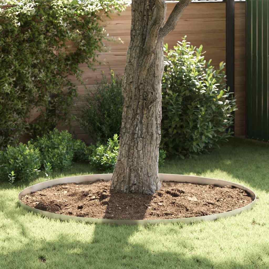 Tuinrand 450 x 0,05 x 10 cm Roestvrij staal Zilver
