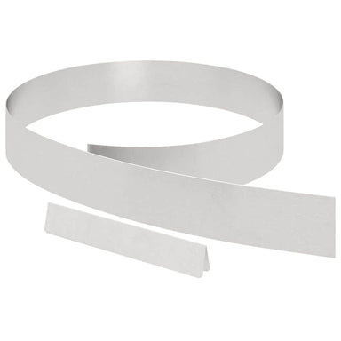 Tuinrand 450 x 0,05 x 10 cm Roestvrij staal Zilver