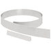 Tuinrand 450 x 0,05 x 10 cm Roestvrij staal Zilver