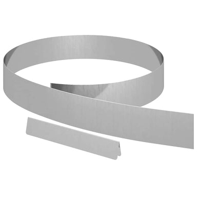 Tuinrand 450 x 0,05 x 10 cm Gegalvaniseerd staal Zilver