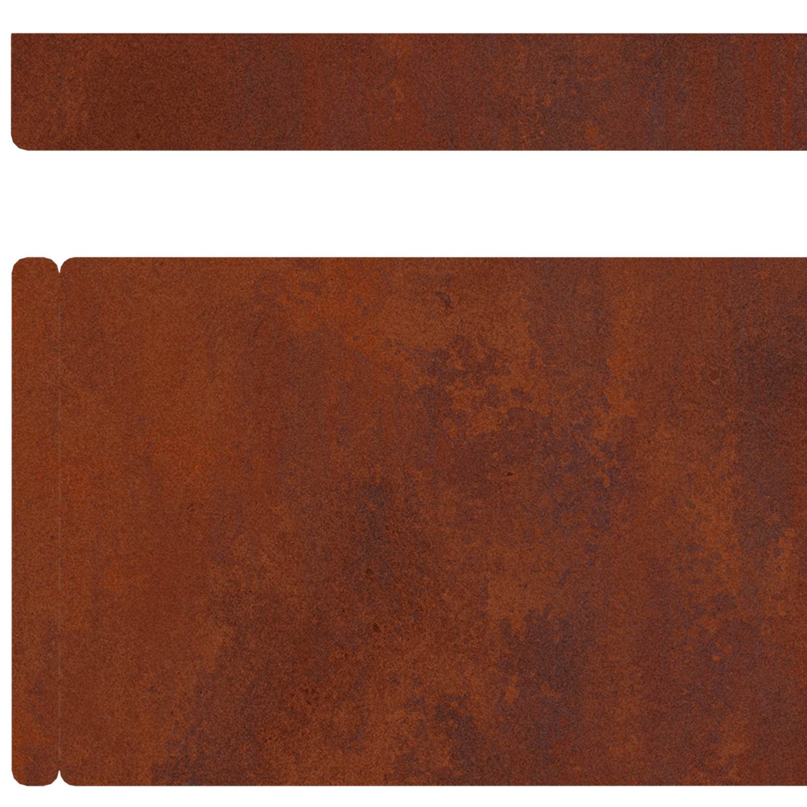 Tuinrand 450 x 10 cm weervast staal Roestig