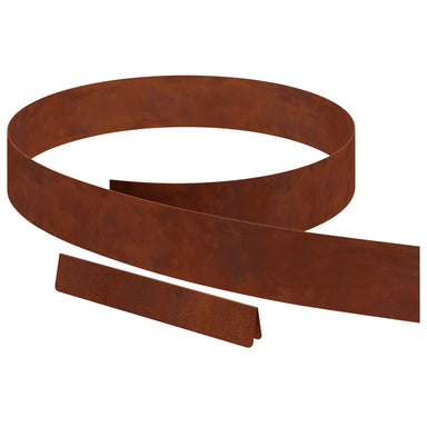 Tuinrand 4 st 450 x 0,05 x 10 cm weervast staal Roestig