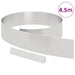 Tuinrand 450 x 0.05 x 15 cm Roestvrij staal Zilver