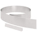 Tuinrand 4 st 450 x 0.05 x 15 cm Roestvrij staal Zilver