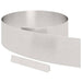Tuinrand 4 st 450 x 0,05 x 20 cm Roestvrij staal Zilver