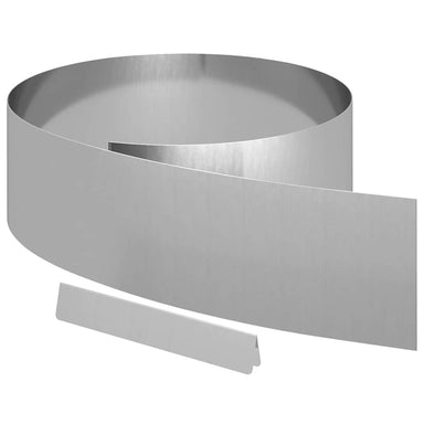 Tuinrand 450 x 0,05 x 20 cm Gegalvaniseerd staal Zilver