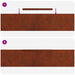 Tuinrand 450 x 20 cm weervast staal Roestig