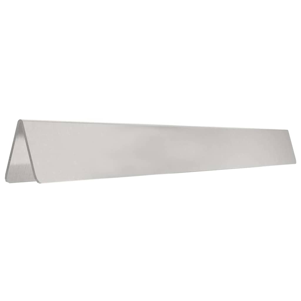 Tuinrand 450 x 25 cm Roestvrij staal Zilver