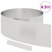 Tuinrand 450 x 25 cm Roestvrij staal Zilver