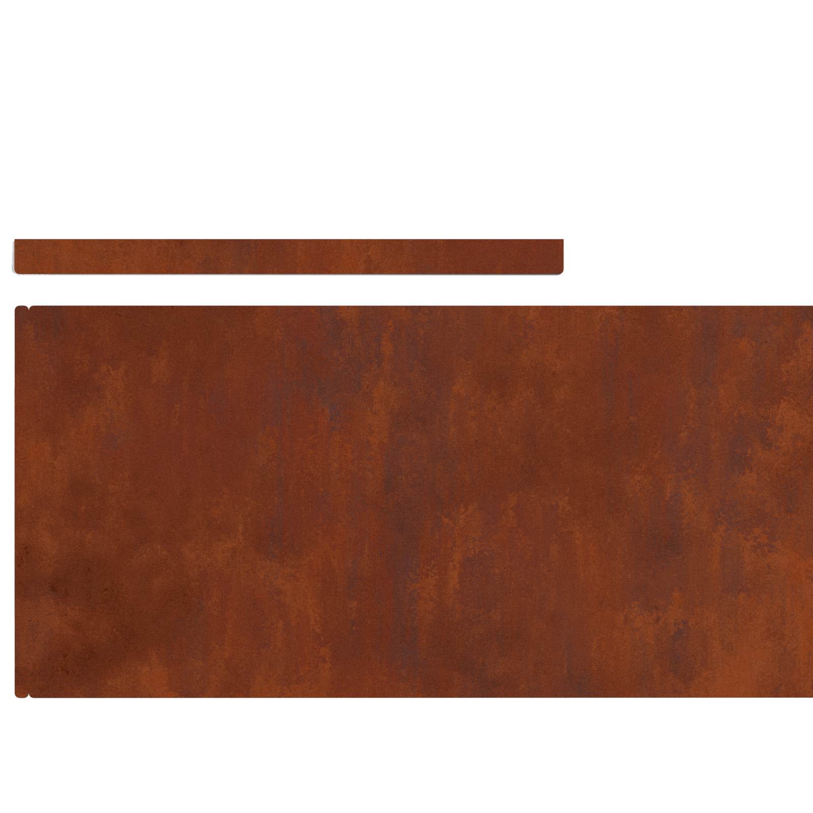 Tuinrand 450 x 0,05 x 25 cm weervast staal Roestig