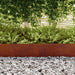 Tuinrand 4 st 450 x 0,05 x 25 cm weervast staal Roestig