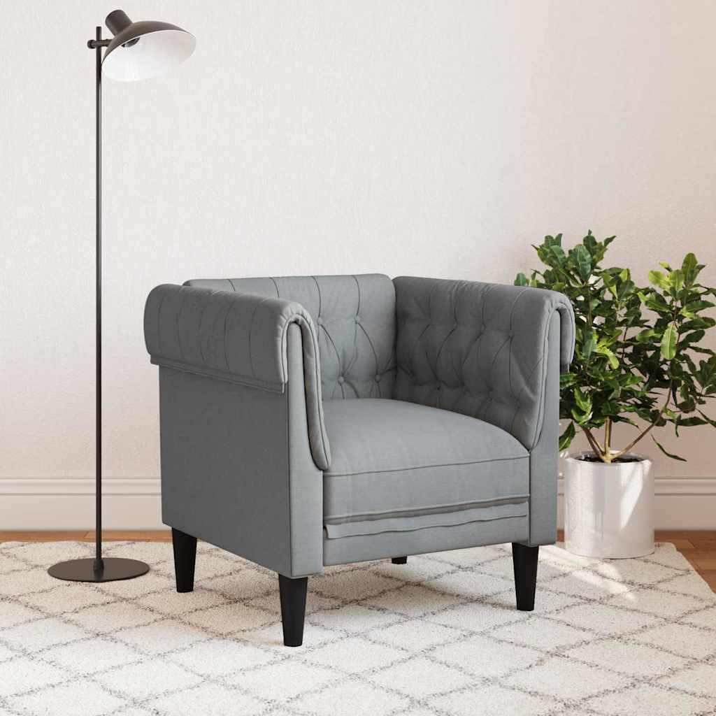 Bank Lichtgrijs 78,5 x 74,5 x 74,5 cm Polyester
