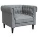 Bank Lichtgrijs 78,5 x 74,5 x 74,5 cm Polyester