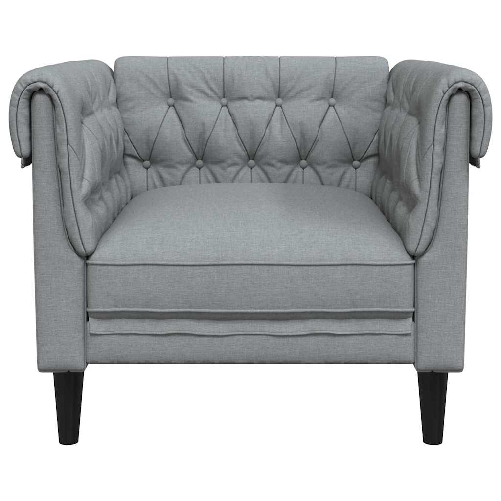 Bank Lichtgrijs 78,5 x 74,5 x 74,5 cm Polyester
