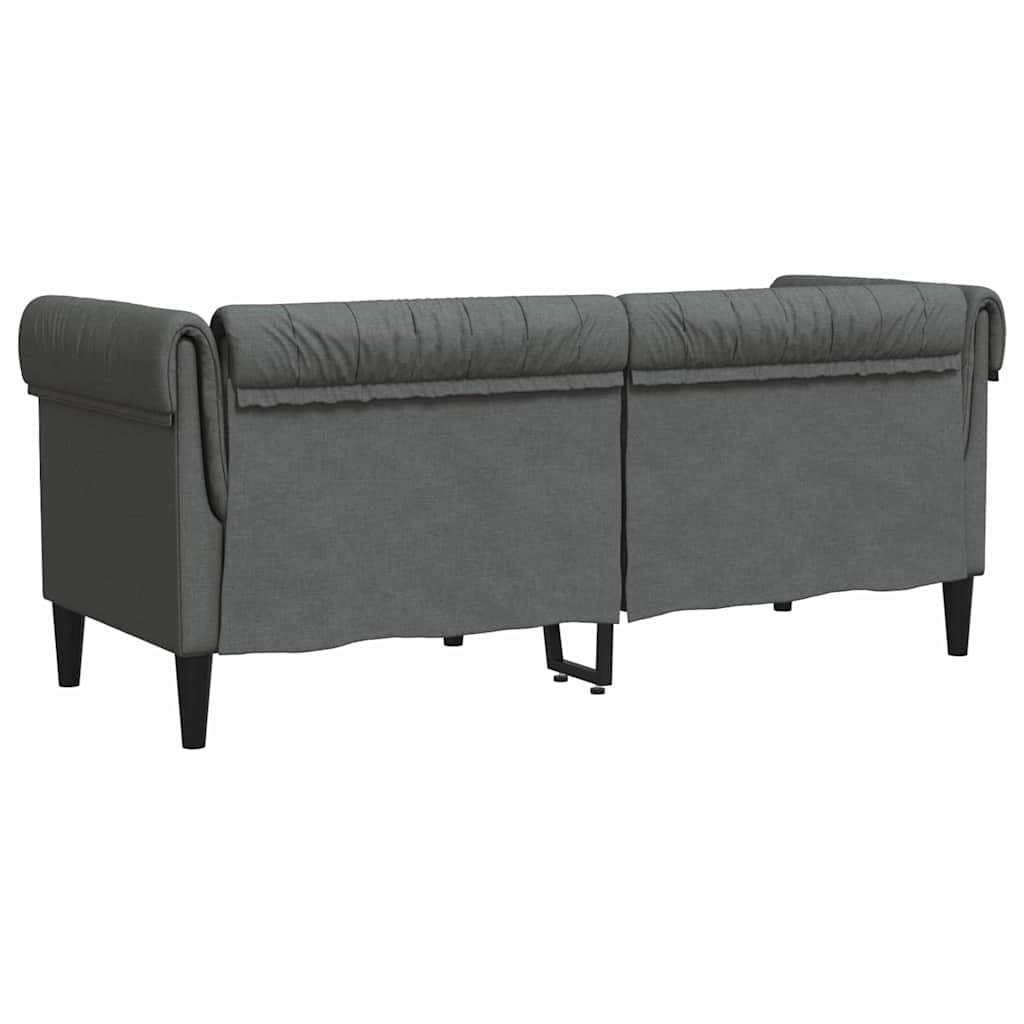 Bank Donkergrijs 182,5 x 74,5 x 74,5 cm Polyester