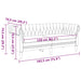 Bank Donkergrijs 182,5 x 74,5 x 74,5 cm Polyester