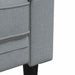 Bank Lichtgrijs 201,5 x 74,5 x 74,5 cm Polyester