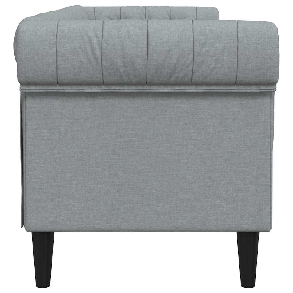 Bank Lichtgrijs 201,5 x 74,5 x 74,5 cm Polyester