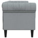 Bank Lichtgrijs 201,5 x 74,5 x 74,5 cm Polyester