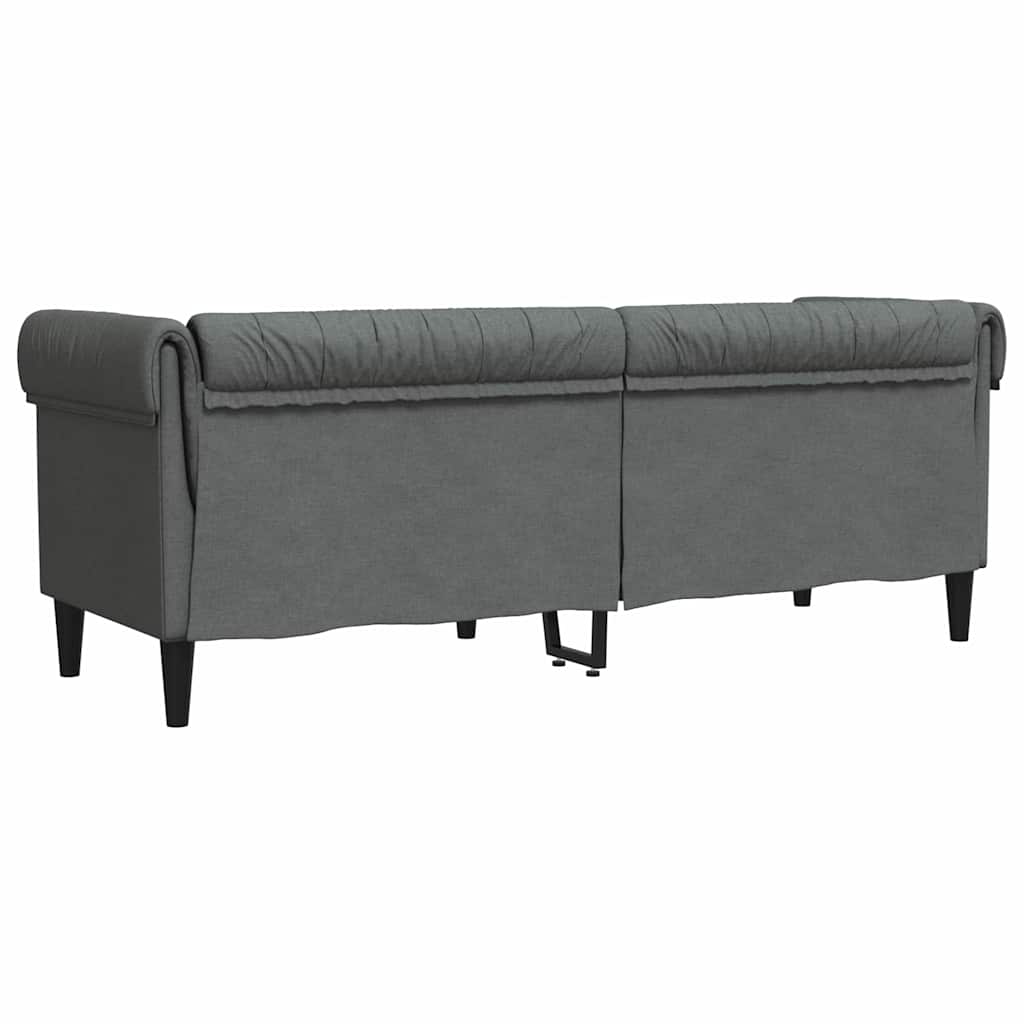 Bank Donkergrijs 201,5 x 74,5 x 74,5 cm Polyester