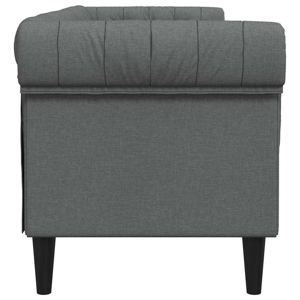 Bank Donkergrijs 201,5 x 74,5 x 74,5 cm Polyester