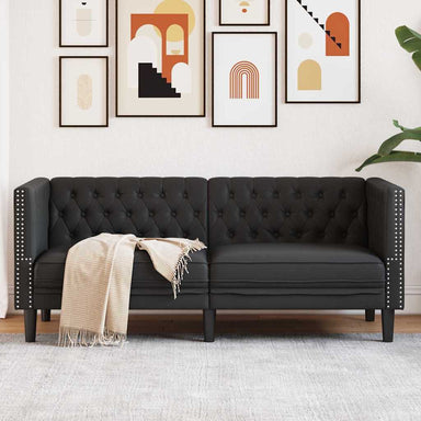 Bank Zwart 174 x 74,5 x 70,5 cm PVC