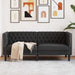 Bank Zwart 174 x 74,5 x 70,5 cm PVC