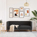 Bank Zwart 174 x 74,5 x 70,5 cm PVC