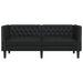 Bank Zwart 174 x 74,5 x 70,5 cm PVC