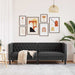 Bank Zwart 194 x 74,5 x 70,5 cm PVC