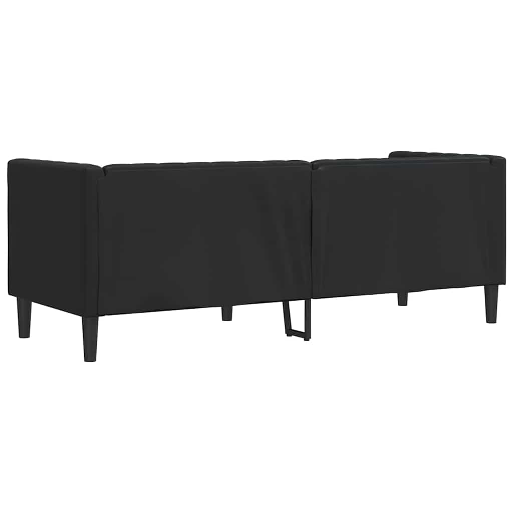 Bank Zwart 194 x 74,5 x 70,5 cm PVC