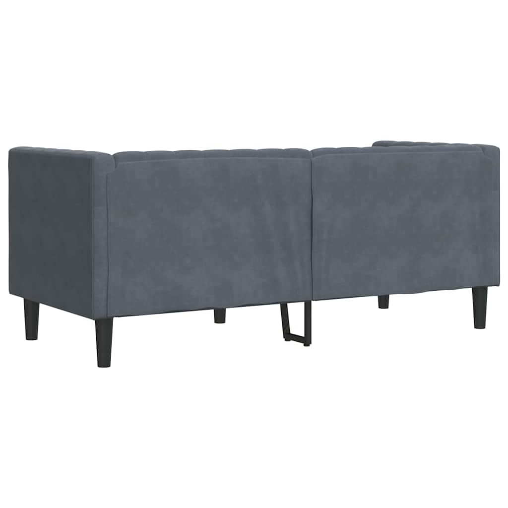 Bank Donkergrijs 174 x 74,5 x 70,5 cm Fluweel