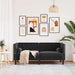 Bank Zwart 174 x 74,5 x 70,5 cm Fluweel