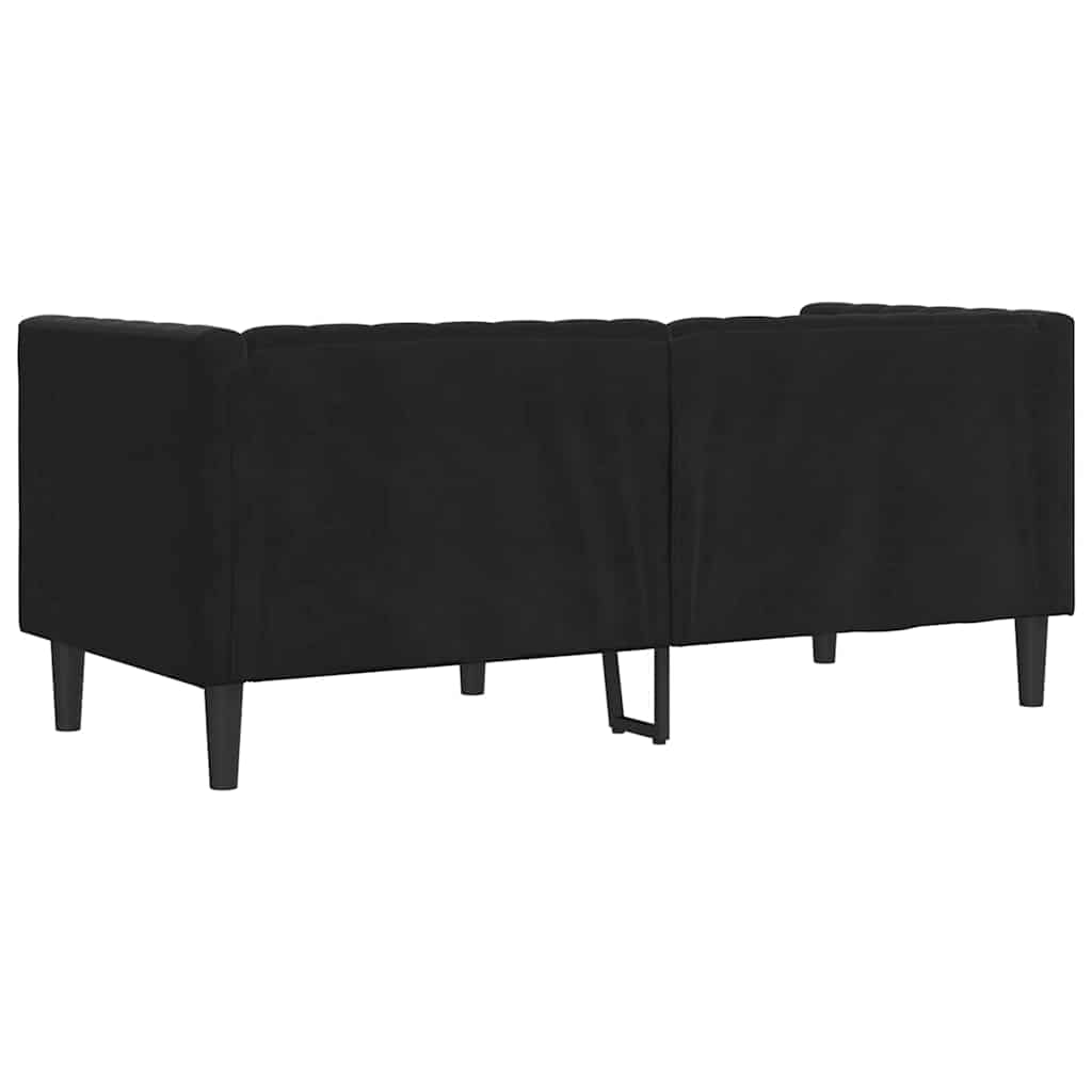 Bank Zwart 174 x 74,5 x 70,5 cm Fluweel