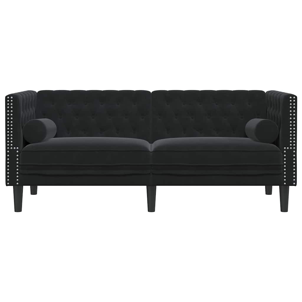 Bank Zwart 174 x 74,5 x 70,5 cm Fluweel