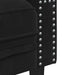 Bank Zwart 194 x 74,5 x 70,5 cm Fluweel