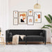 Bank Zwart 194 x 74,5 x 70,5 cm Fluweel