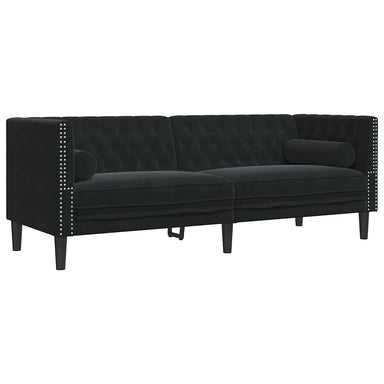 Bank Zwart 194 x 74,5 x 70,5 cm Fluweel