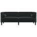 Bank Zwart 194 x 74,5 x 70,5 cm Fluweel