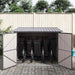 Fietsschuurtje 3 st Antraciet 216 x 207 x 158 cm Metaal