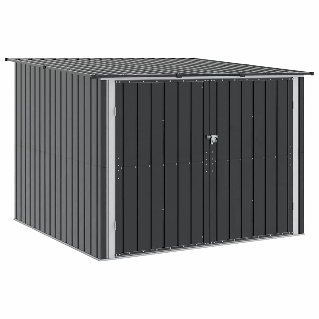 Fietsschuurtje 3 st Antraciet 216 x 207 x 158 cm Metaal