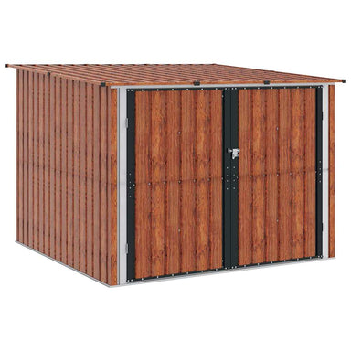 Fietsschuurtje 3 st Bruin 216 x 207 x 158 cm Metaal
