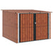 Fietsschuurtje 3 st Bruin 216 x 207 x 158 cm Metaal