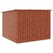 Fietsschuurtje 3 st Bruin 216 x 207 x 158 cm Metaal