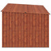 Fietsschuurtje 3 st Bruin 216 x 207 x 158 cm Metaal