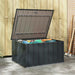 Tuinopslagdoos Zwart 101 x 82 x 50 cm Staal