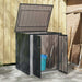 Tuinopslagdoos Zwart 101,5 x 82 x 100 cm Staal