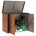 Tuinopslagdoos Bruin 151,5 x 82 x 110,5 cm Staal