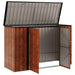 Tuinopslagdoos Bruin 214 x 82 x 132 cm Staal